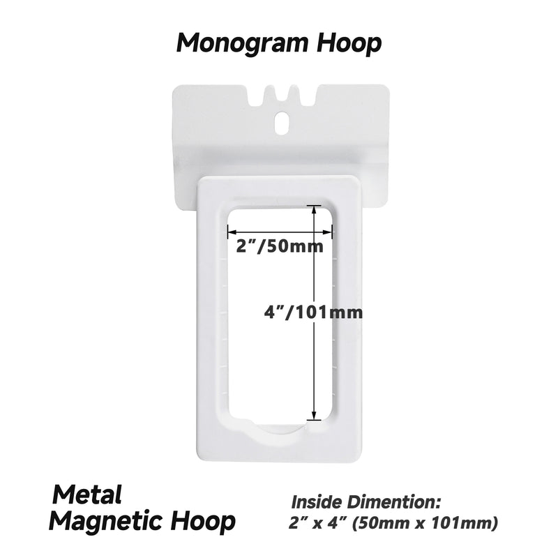 Sewtech 4-in-1 Magnetramme Set for Poolin EOX & EOM – Small Logo Pocket & Sock Embroidery Frames