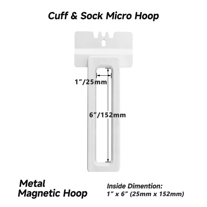 Sewtech 4-in-1 Magnetramme Set for Smartstitch S1001 S1201 S1501 – Small Logo Pocket & Sock Embroidery Frames
